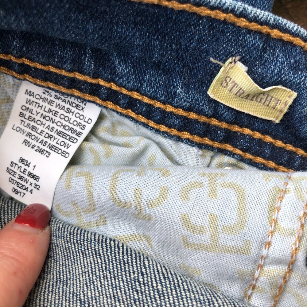 True Craft medium wash straight leg jeans size 36 - Picture 4 of 5
